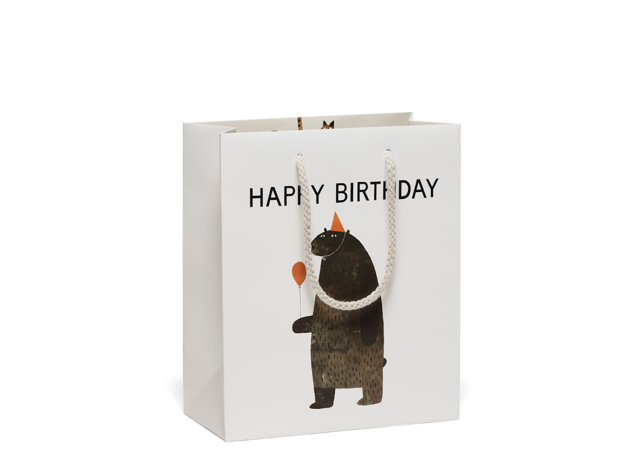 Party Bear birthday gift bag