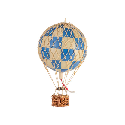 Floating The Skies Hot Air Balloon - Check Bleu