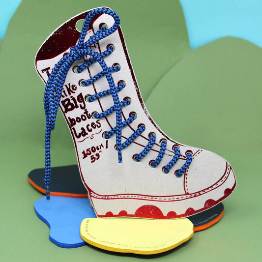 Big Boot Laces: Blue/Black