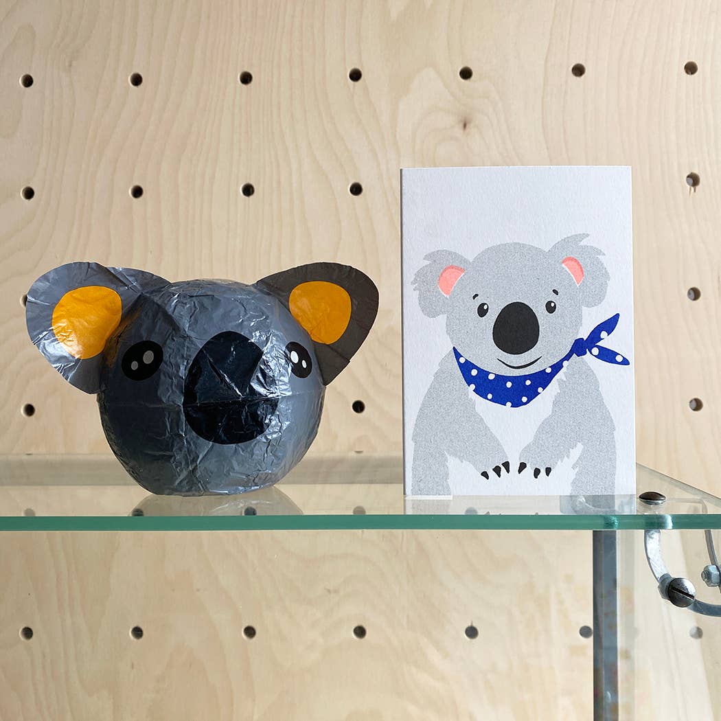 Japanese Paper Balloon Cards - Koala