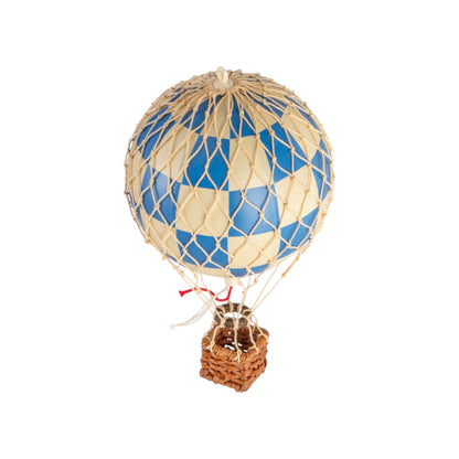 Floating The Skies Hot Air Balloon - Check Bleu