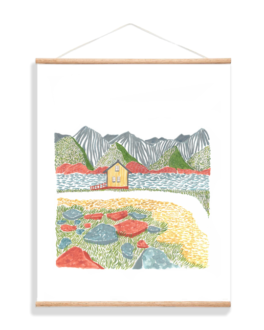 Yellow Cabin - Art Print