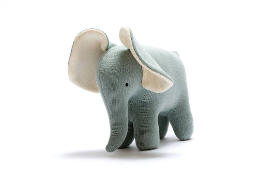 Large Organic Cotton Elephant Plush Toy