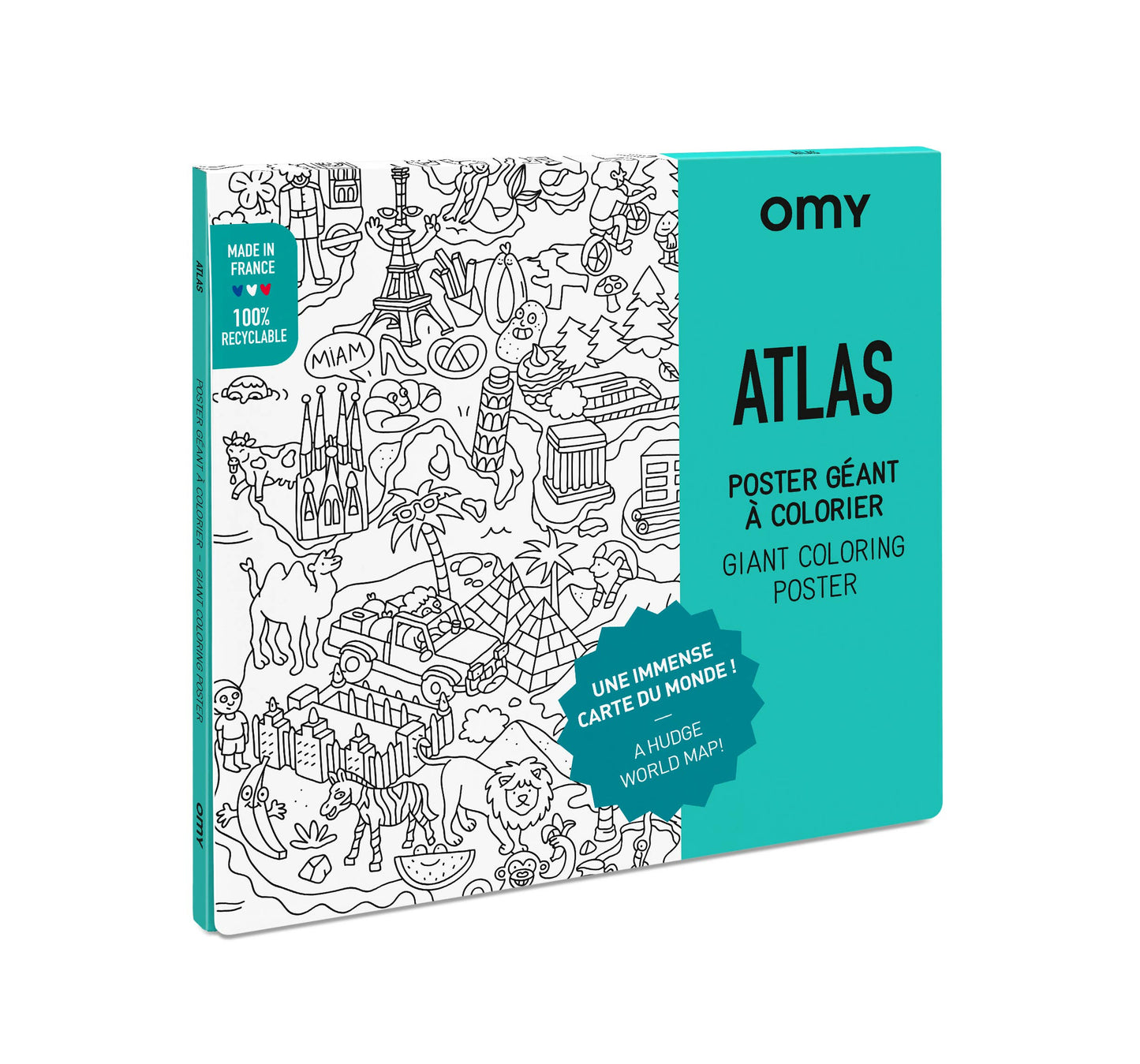 Atlas Giant Coloring Poster