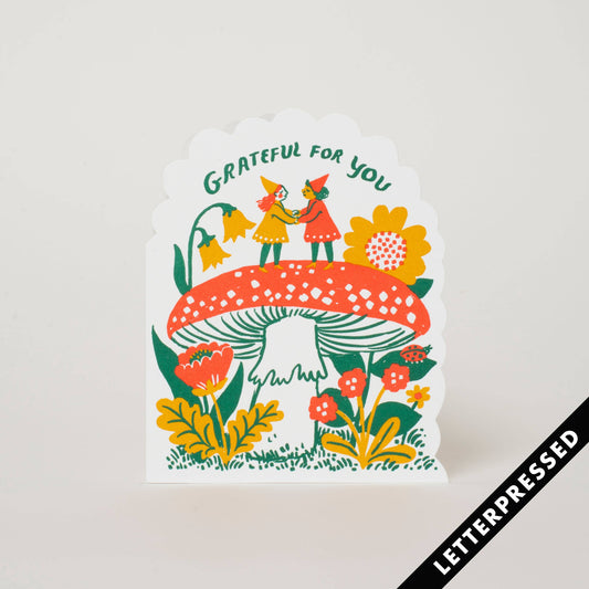 Grateful Gnomes - Greeting Card